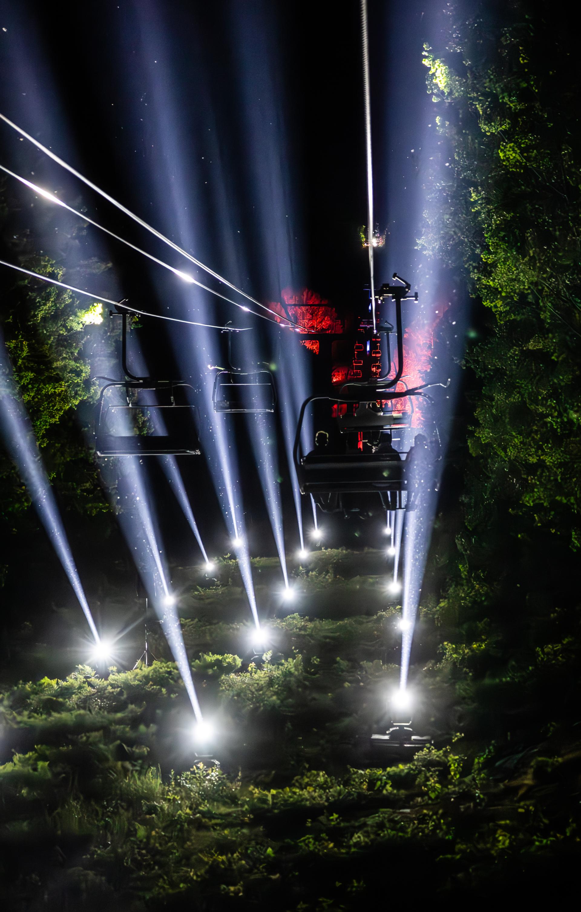 Parcours nocturne illluminé; L